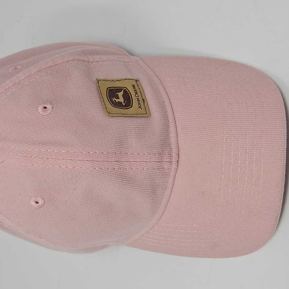 John Deere Light Pink Corduroy Baseball Cap with Logo